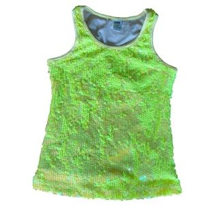 Girl sequins tank M